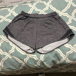Gray Lululemon Hotty Hot Shorts